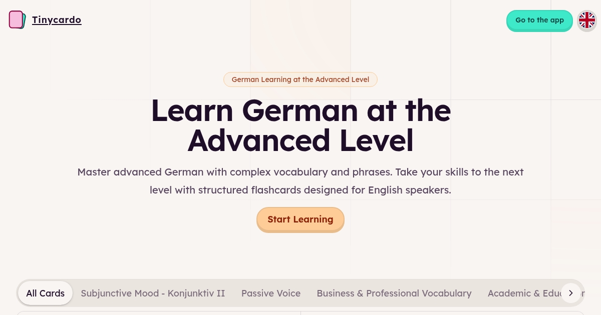 Learn German - Advanced Level Vocabulary & Phrases