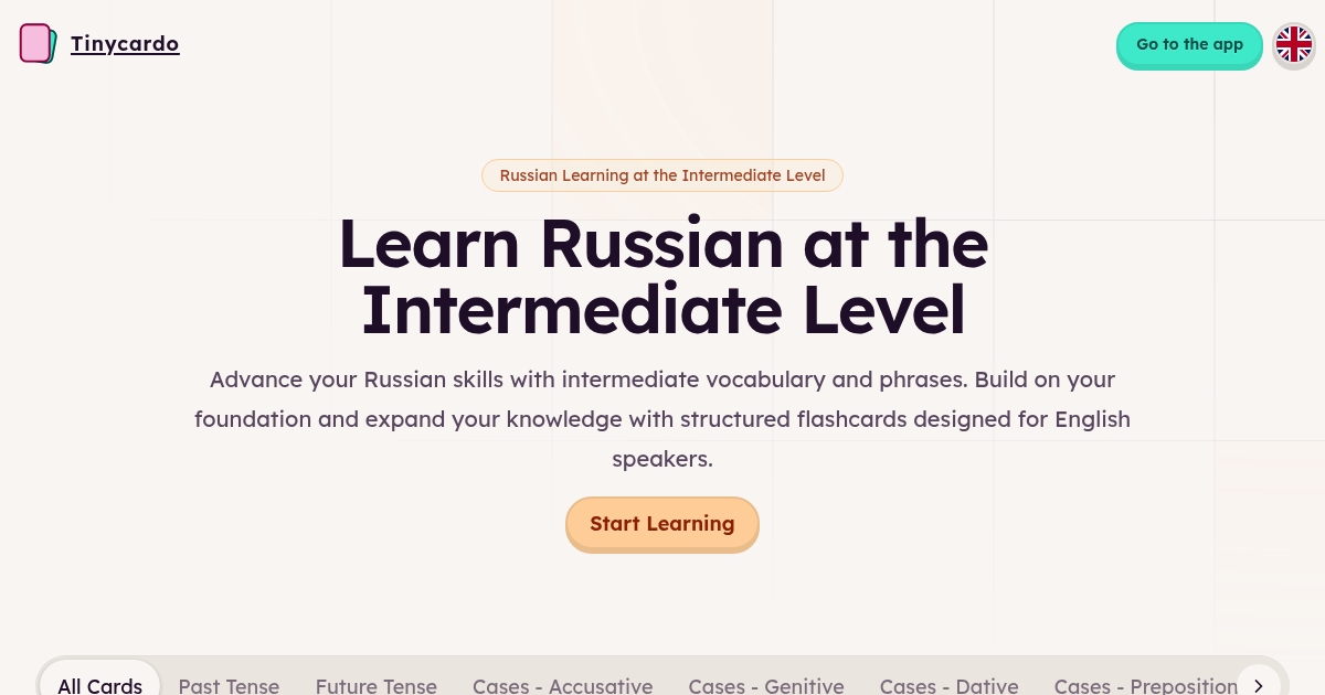 Learn Russian - Intermediate Level Vocabulary & Phrases