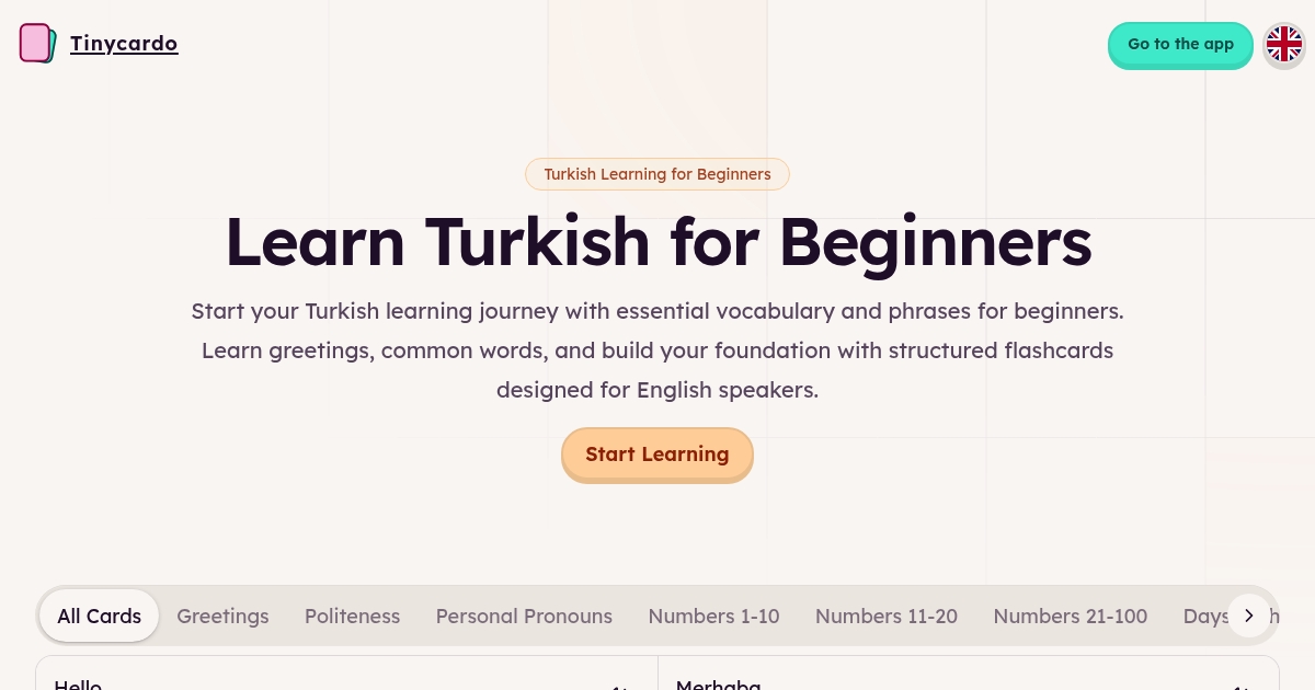 Learn Turkish for Beginners - Essential Vocabulary & Phrases